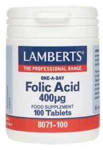 Folic Acid 400mg Tabs 100s 1 . 0